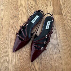 Steve Madden - Burgundy, Peony Slingbacks Size 9